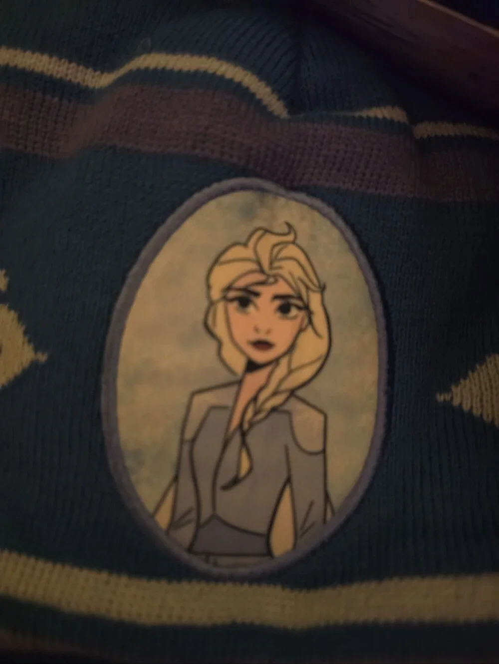 NWT Child Girls Disney Frozen II Elsa Winter Hat & Gloves Set Ear flap Beanie